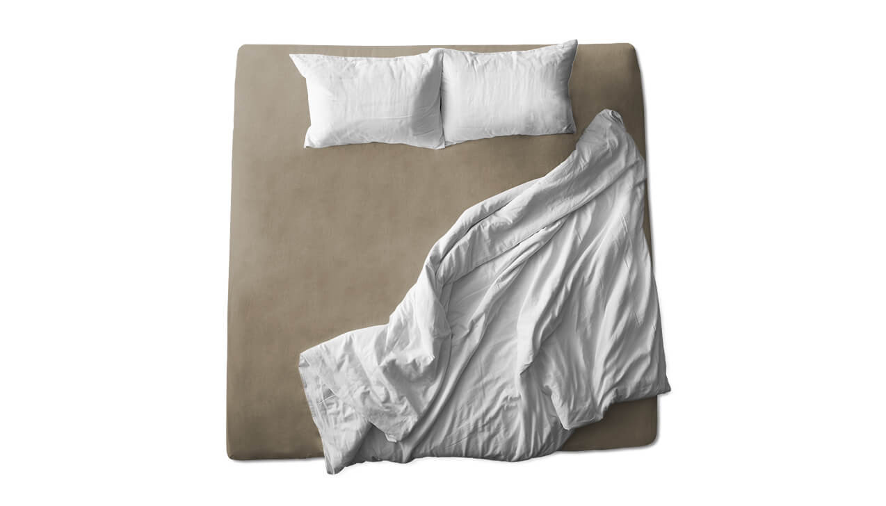 Schaflux Jersey Spannbettlaken allFit für Topper in Beigebraun