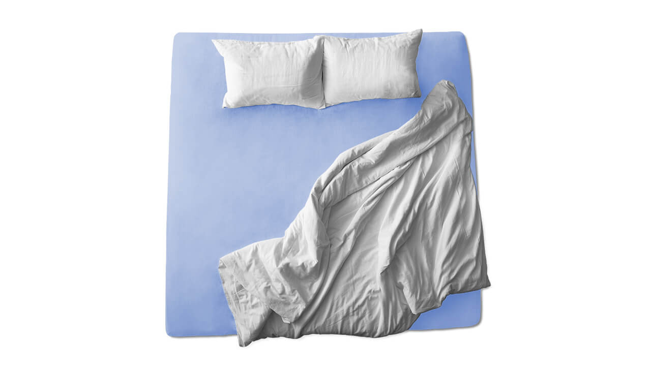 Schaflux Jersey Spannbettlaken allFit für Topper in Hellblau