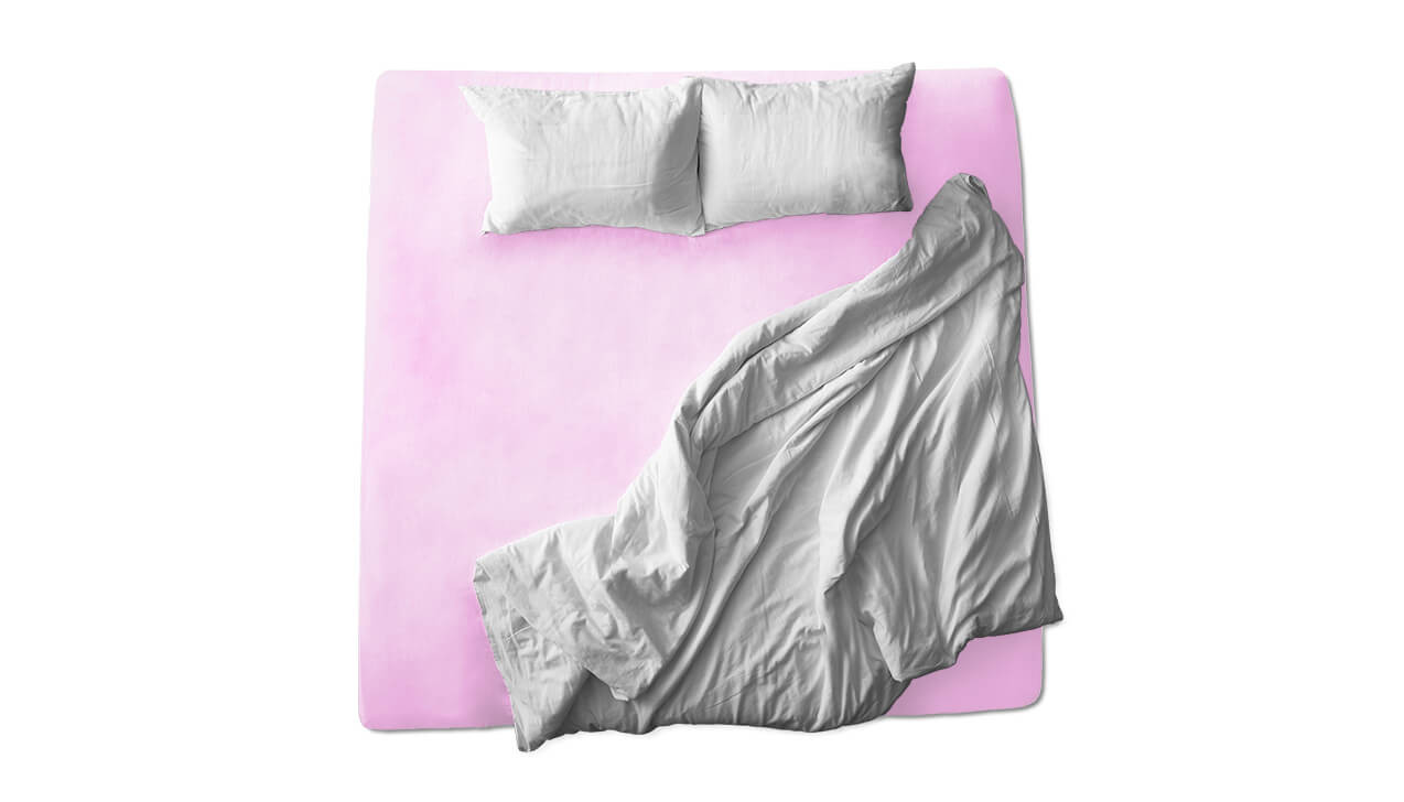 Schaflux Jersey Spannbettlaken allFit für Topper in Rosa