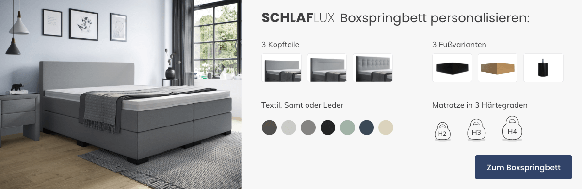 Schlaflux Boxspringbett 160x200 cm